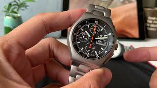 停產了的lemania 5100 機芯Tutima Military Chronograph [upl. by Olva446]