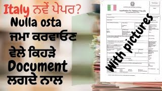 Documents for Italy work visa  Attached documents with nulla osta  Italy Visa update [upl. by Cassil]