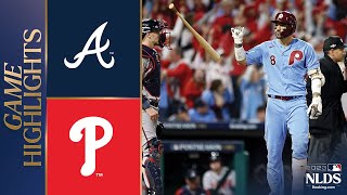 Braves vs Phillies NLDS Game 4 Highlights 101223  MLB Highlights [upl. by Anama]