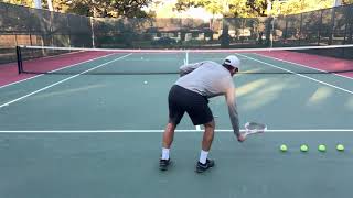 Tennis training alone racquet speed drill [upl. by Pride]