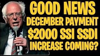 GOOD NEWS 2000 STIMULUS CHECK COMING FOR SSI SSDI  SOCIAL SECURITY INCREASE COMING IN DECEMBER [upl. by Palla]