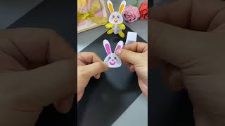 Cómo hacer conejitos de papel bailarines  Ideas de manualidades con papel fáciles de hacer en casa [upl. by Jedediah866]