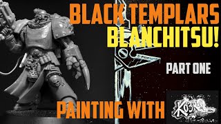 Black Templars Blanchitsu Part 1  Painting with k03rnl [upl. by Assi955]