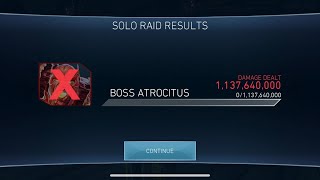 1shot Heroic 2 Boss Atrocitus  Dark Nights Solo Raid Injustice2Mobile [upl. by Dupuy]