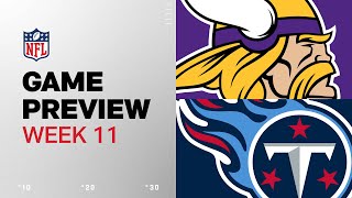 Minnesota Vikings vs Tennessee Titans  2024 Week 11 Game Preview [upl. by Sirtemed]