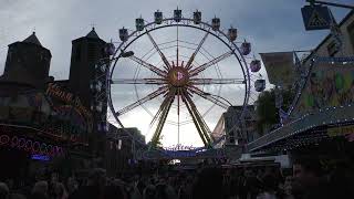 Riesenrad Willenborg  AußenansichtOffride Memmingen  Jahrmarkt 2023 [upl. by Lange]