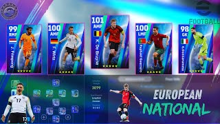 How To Train the Best Players 🔥 In the NATIONAL EUROPEAN Teams  eFootball 24 mobile [upl. by Lisbeth]