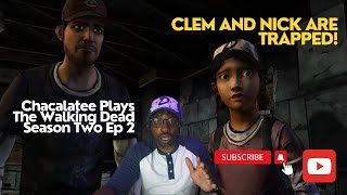 Clementine and Nick Are Trapped trending funny thewalkingdead [upl. by Trinetta524]