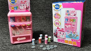 Pink Robocar Poli Vending Machine toy Set Satisfying with Unboxing Compilation Toys ASMR [upl. by Ymar]