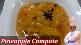 How to make Pineapple CompoteDeserts GarnishWith chef PhilipSignature food with chef Philip [upl. by Erskine]