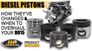 Diesel Engine Pistons How they fight Blow By amp When its time to Overhaul you DD15 Engine [upl. by Joe]