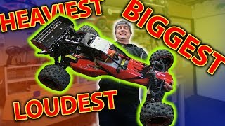 Dirt Cheap MASSIVE Petrol RC Car RIP HEADPHONE USERS Rovan 29cc Baja [upl. by Lobiv252]