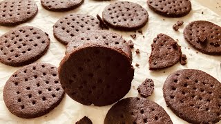 Chocolate Wafer Cookies  NABISCO TYPE Recipe [upl. by Anaela]