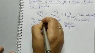 Basic Strength of Pyrrole Pyridine and Piperidine [upl. by Rehpotsyrk]