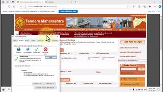 05 Tenders Maharastra Internet Option Setting [upl. by Dymoke]