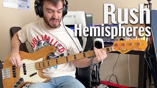 Rush  Cygnus X1 Book II Hemispheres  Bass Cover [upl. by Araet]