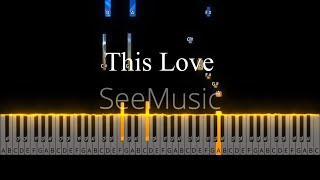 This Love  Davichi  Easy Piano Tutorial by Andre Panggabean [upl. by Irra]