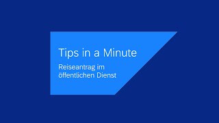 Reiseantrag im öffentlichen Dienst [upl. by Ahsrat]