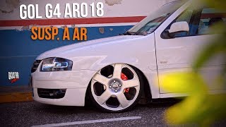 GOL G4 aro 18 Santa Monica SUSPENSÃO A AR  canal baixos para sempre [upl. by Attenra225]