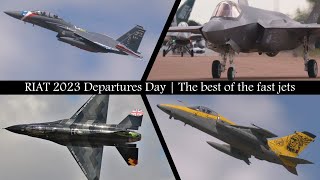 RIAT 2023 Departures Day  The best of the fast jets [upl. by Suruat]