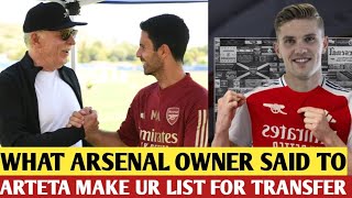 🔴Mikel Arteta makes Arsenal January transfer window admission after Stan Kroenke meeting [upl. by Ail]