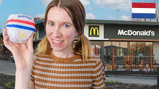 TRYING MCDONALDS UNIQUE MENU ITEMS IN THE NETHERLANDS 🥲 [upl. by Narud]