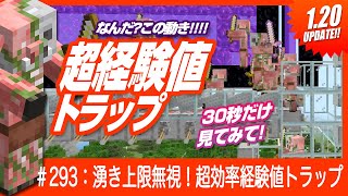 【最強経験値トラップ】40秒でLv20到達！ゾンピグトラップ【120でも最強】※概要欄もチェック！ Minecraft  マインクラフト 統合版 SwitchPEPS4XboxWin10 [upl. by Kerrill]