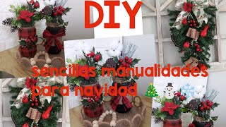 Manualidades para decorar navidad ❄️⛄🌲2024 [upl. by Bore]