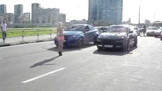 BMW X6 M vs Porshce Cayenne turbo S [upl. by Charmain]