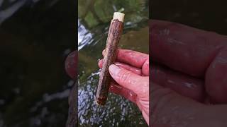 Making a bushcraft match tube with natural materials [upl. by Acenahs]