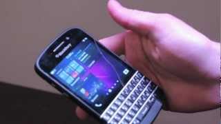 Hands on with the BlackBerry Q10 with Jeff Gadway from BlackBerry [upl. by Saimerej788]