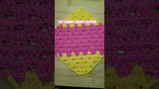 HOW TO CROCHETC2C GRANNY SQUARENEW TUTORIAL crochetwithcrystal crochetgrannysquare [upl. by Deedahs]