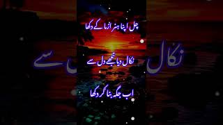 CHAL APNA HUNAR AZMA KY DEKHA subscribemychannel sadshayaristatus sadpoetry verysadpoetryinurdu [upl. by Aken912]