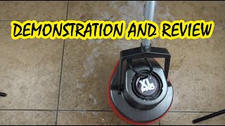 Oreck Commercial Orbiter Hard Floor Cleaner Scrubber Machine Review and Live Demonstration  Easy [upl. by Felicia]