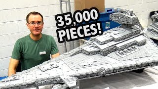 GIANT LEGO Star Destroyer with Full Interior Custom Star Wars [upl. by William162]