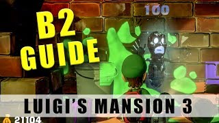 Luigis Mansion 3 B2 walkthrough  100 B2 Boilerworks guide including how to smash the brick wall [upl. by Yenterb]