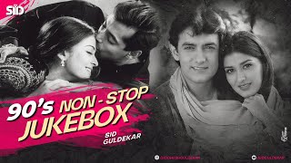 90s Nonstop Jukebox  Sid Guldekar  90s Evergreen Songs  90s Superhit Bollywood Songs [upl. by Annais]