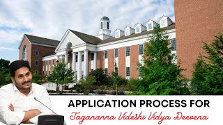 Application Process for Jagananna videshi vidya deevena 2022  Study in USA  Civil Engineer in USA [upl. by Ogg]