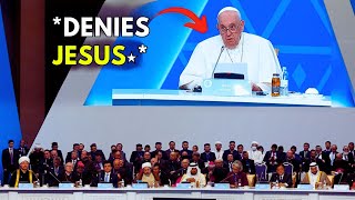 Pope Francis Declares One World Religion Then DENIES JESUS CHRIST [upl. by Yrrol]