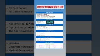 Rewari Court Peon Process Server Recruitment 2024 [upl. by Orgalim]