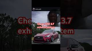 Budget cheap exhaust Q50 37 automobile infinitiq70 infiniticars greenscreen vq35hr infiniti [upl. by Durgy]