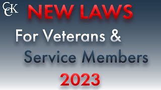 New Laws for Veterans and Service Members in 2023 NDAA [upl. by Litman725]