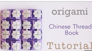 Origami Chinese thread book full tutorialorigamidiycraft [upl. by Dolhenty]