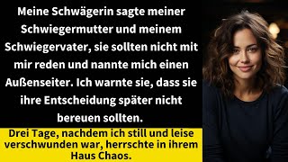 Meine Schwägerin sagte meiner Schwiegermutter und meinem Schwiegervater sie sollten nicht mit mir [upl. by Nirrok]