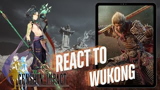 Genshin impact react to Aether as wukong  black myth  Gacha life 2 [upl. by Nothgierc345]