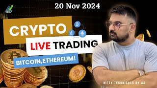 Crypto Live Trading  Algo Trading  Bitcoin Trading  trading bitcoin NiftyTechnicalsbyAK [upl. by Klarrisa]