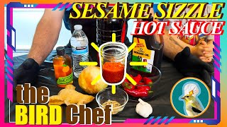 Sesame Sizzle Hot Sauce  Quick n Easy Recipe  The BIRD Chef [upl. by Salot]