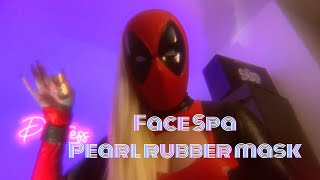 ASMR Face spa with skin exam scrub serum and a special pearl rubber mask ⚪️🐚😶‍🌫️ ASMR facespa [upl. by Nodnelg]