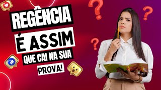 Regência Verbal e Nominal  É assim que cai na sua prova [upl. by Ashla]