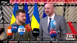 🔴Noticia  Orban pide en Kiev un alto el fuego y Zelenski reclama una quotpaz justaquot [upl. by Kannav]